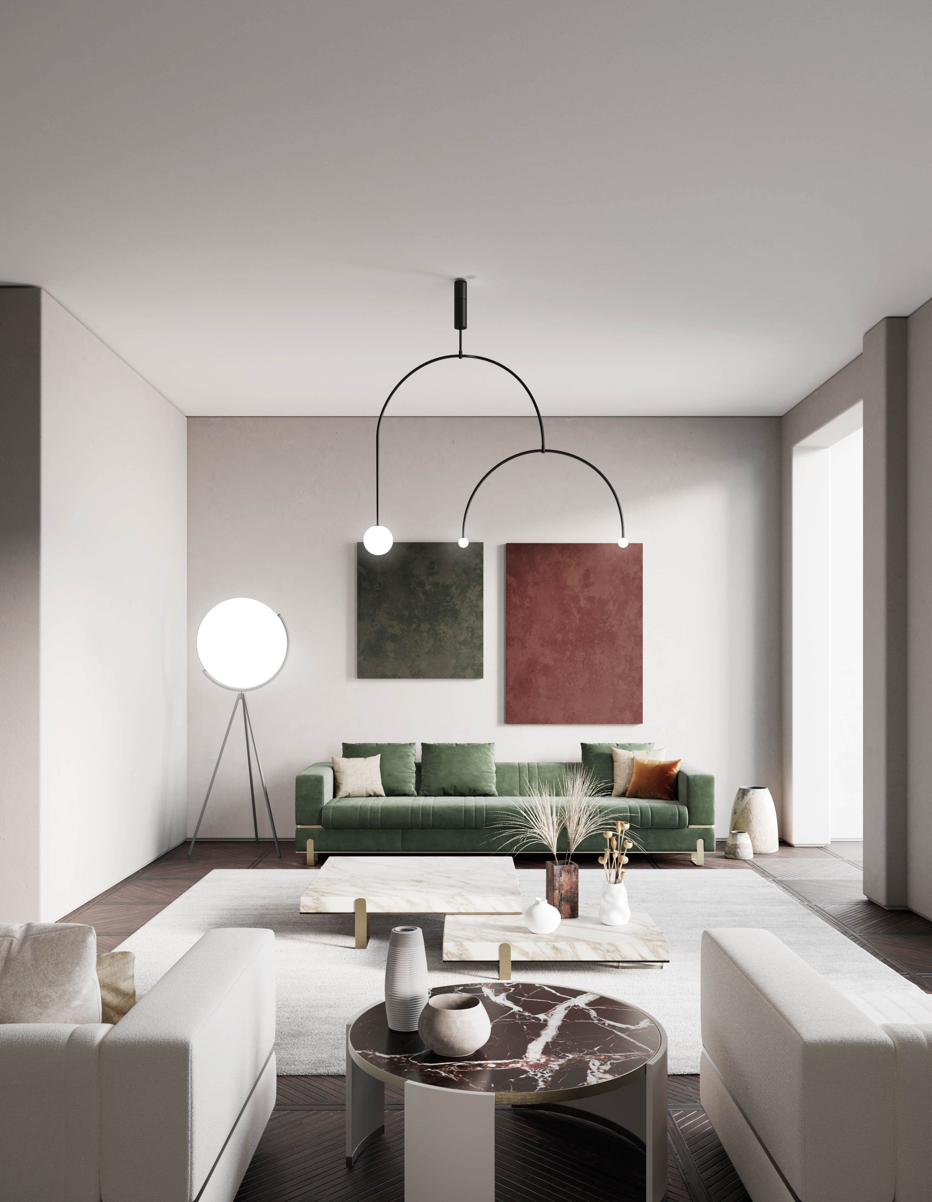 3-местный тканевый диван Capital Collection ARCH-00057215 - Вид №4