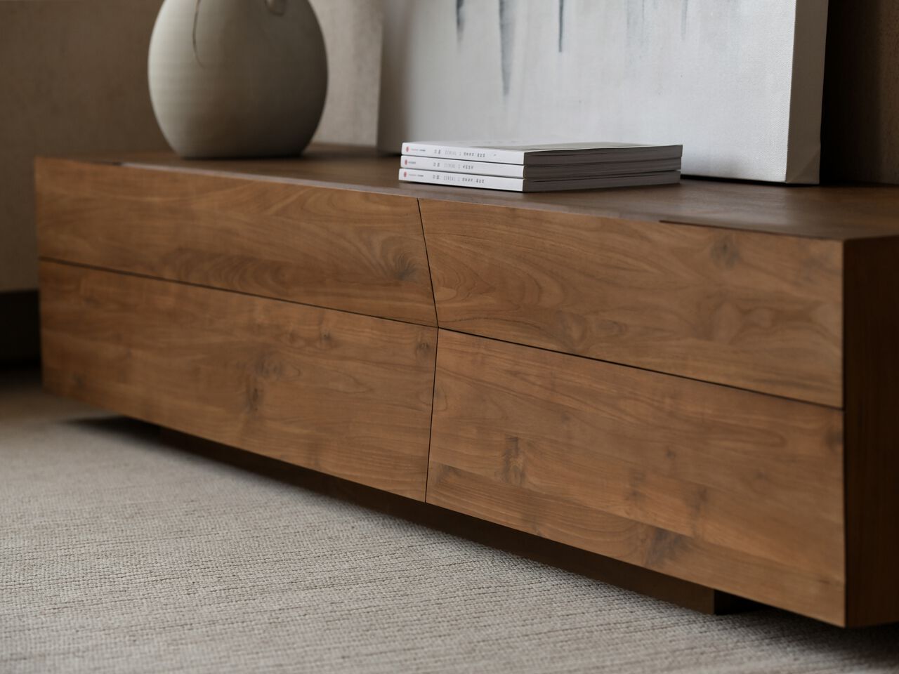 Шкаф для телевизора из массива дерева с ящиками Air Division ARCH-00087684 - Вид №10