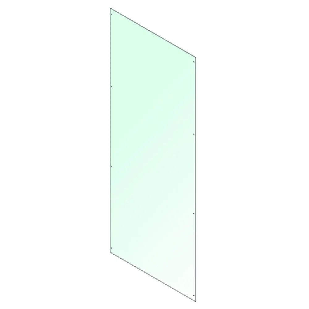 Стенка для душевой ширмы Domani-Spa Simple 1/4 круга 90x90 см 8 отверстий цвет белый STLM-2167686