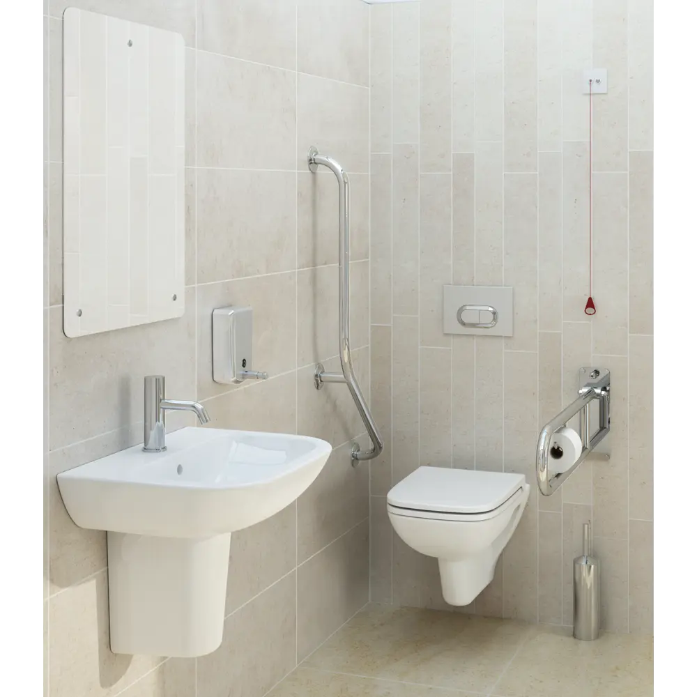 Инсталляция VitrA для подвесного унитаза с кнопкой цвет хром STLM-2098203 - Вид №4