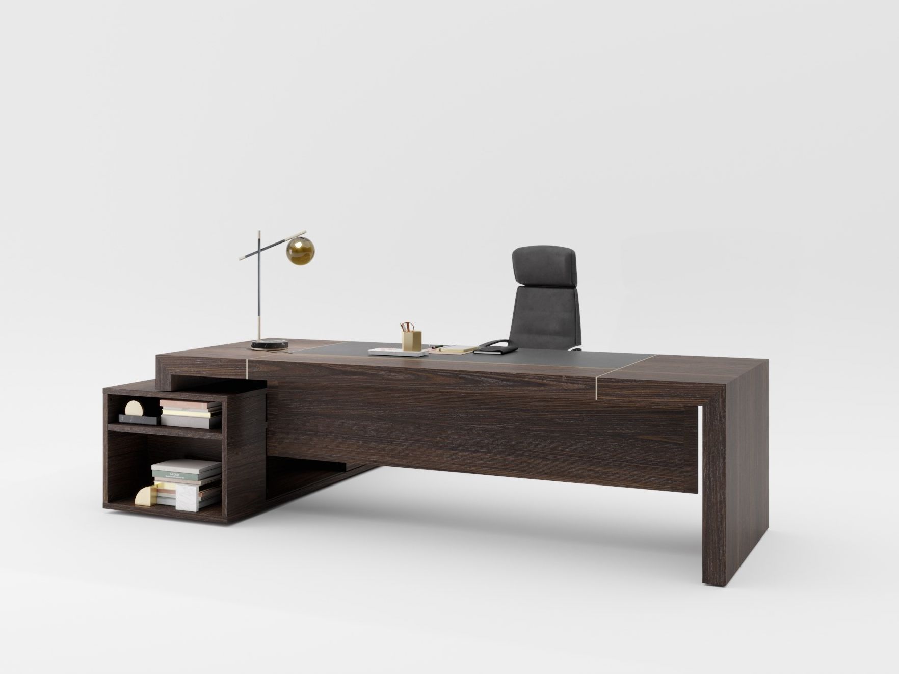 Деревянный исполнительный стол PROF Block 2.0 ARCH-00126139