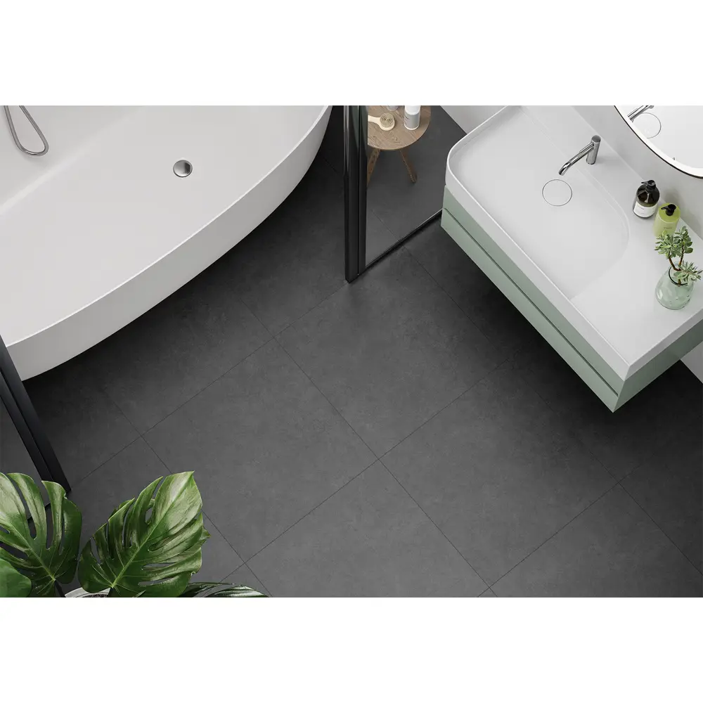 Глазурованный керамогранит Alma Ceramica Grange 20 60x60 см 1.8 м² матовый цвет темно-серый STLM-2035104