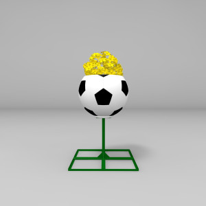 KFM1.01-F.CFM КОЛОННА с Футбольным мячом, цветочница вертикального озеленения LAB.Space