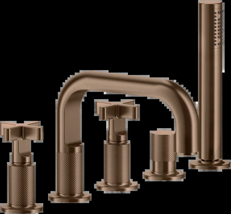 Смеситель для ванны 58140 708 Gessi Inciso МЕДНЫЙ МАТОВЫЙ PVD