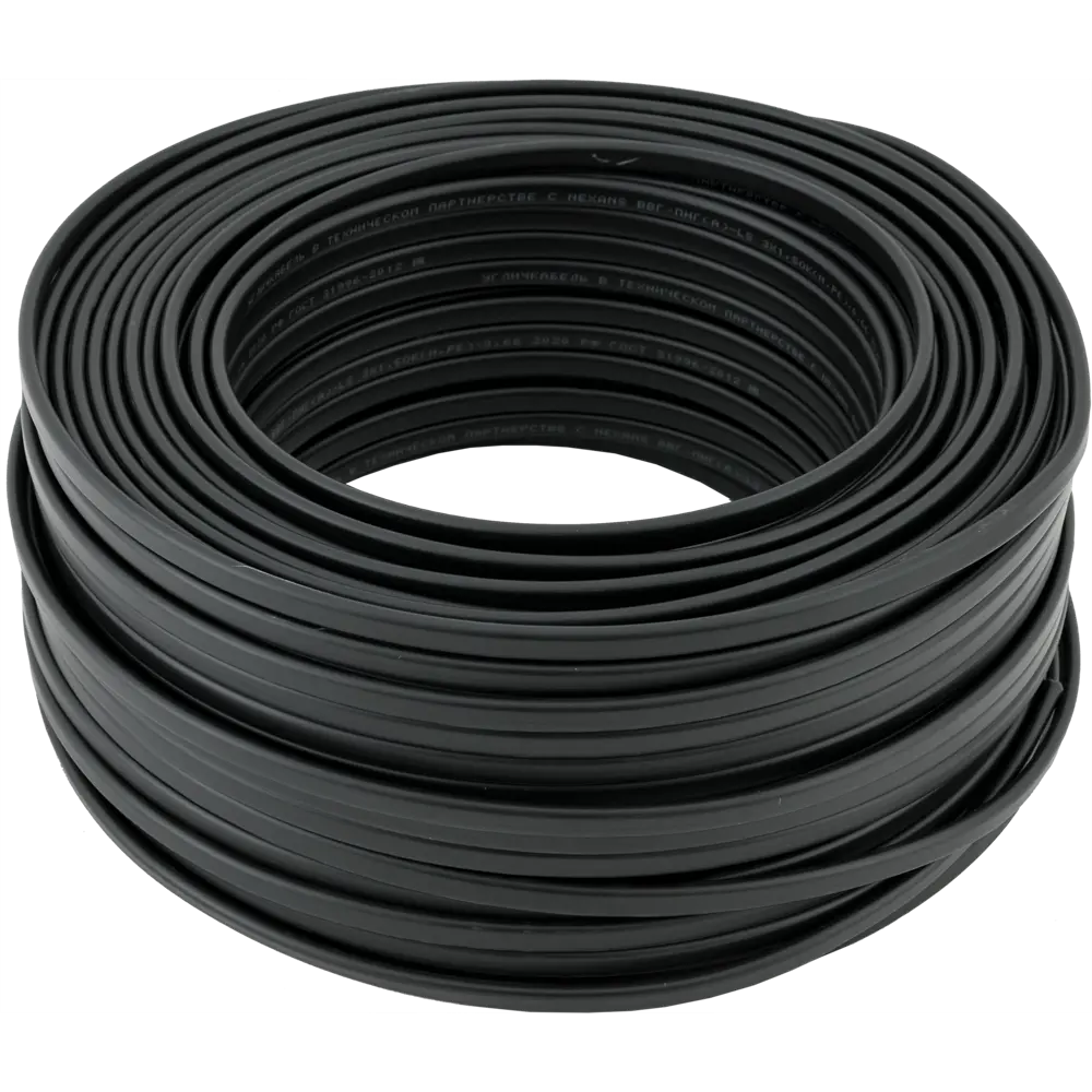 Кабель Угличкабель ВВГпнг(A)-LS 3x1.5 100 м ГОСТ цвет черный STLM-2061670 - Вид №1