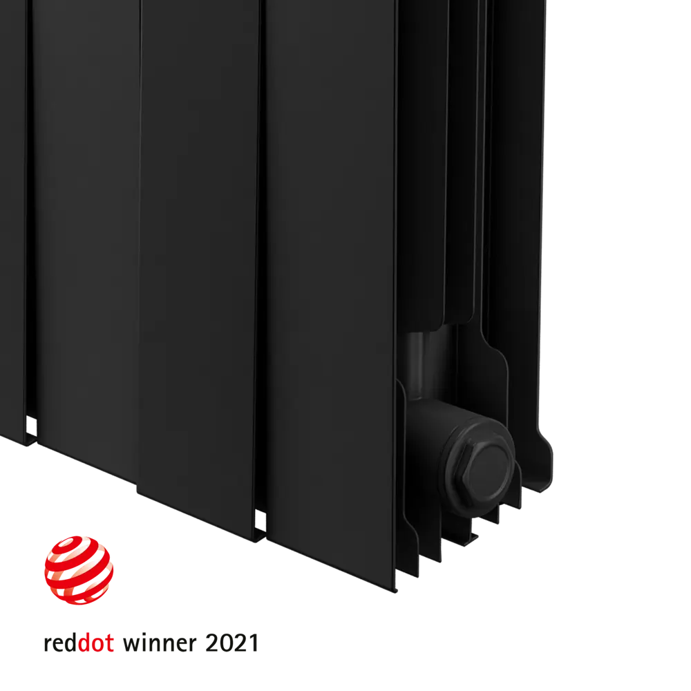 Радиатор секционный Royal Thermo Pianoforte 500/100 12 секций боковое подключение биметалл черный 81979205 STLM-2139678  - Вид №2