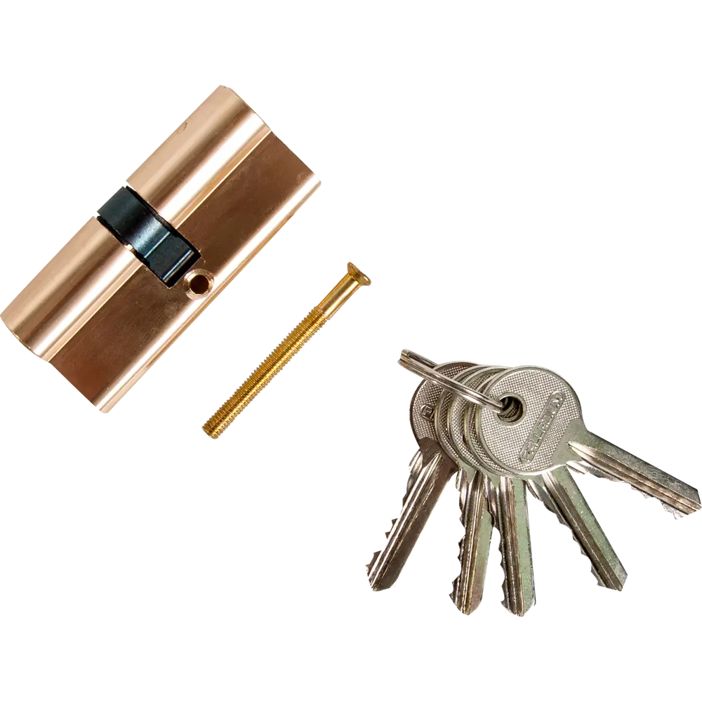 Цилиндр под английский ключ Al 70 ключ-ключ, золото PALLADIUM STLM-2030932 - Вид №1