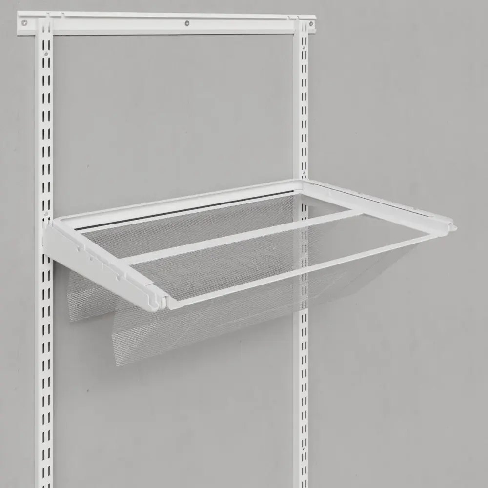 Обувница для гардеробной системы 58.7x15.3x41 см металл цвет белый ТИТАН-GS STLM-2153099