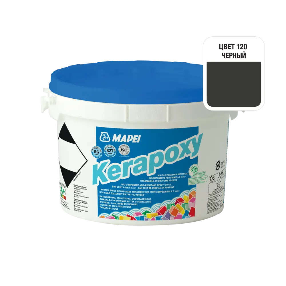 Затирка эпоксидная Mapei Kerapoxy N120 цвет чёрный 2 кг Без серии STLM-2154919 - Вид №1