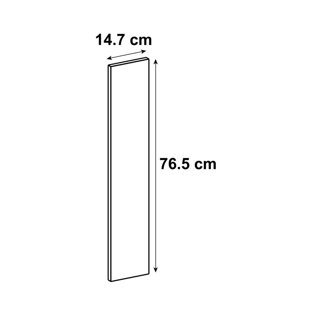 Фасад для кухонного шкафа Фатеж 14.7x76.5 см Delinia ID ЛДСП цвет белый STLM-2065059 - Вид №8