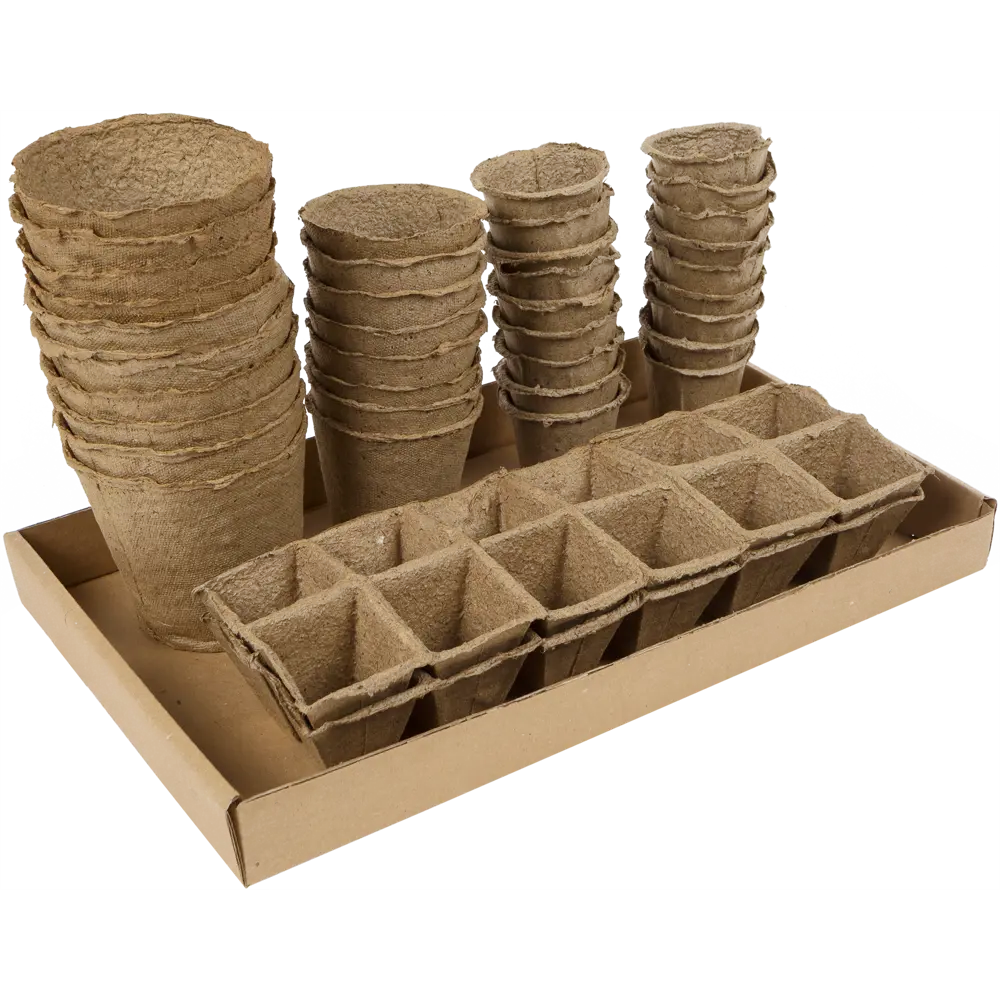 Набор торфяных горшков Большой урожай, 60 шт ГАЗОНCITY STLM-2132812