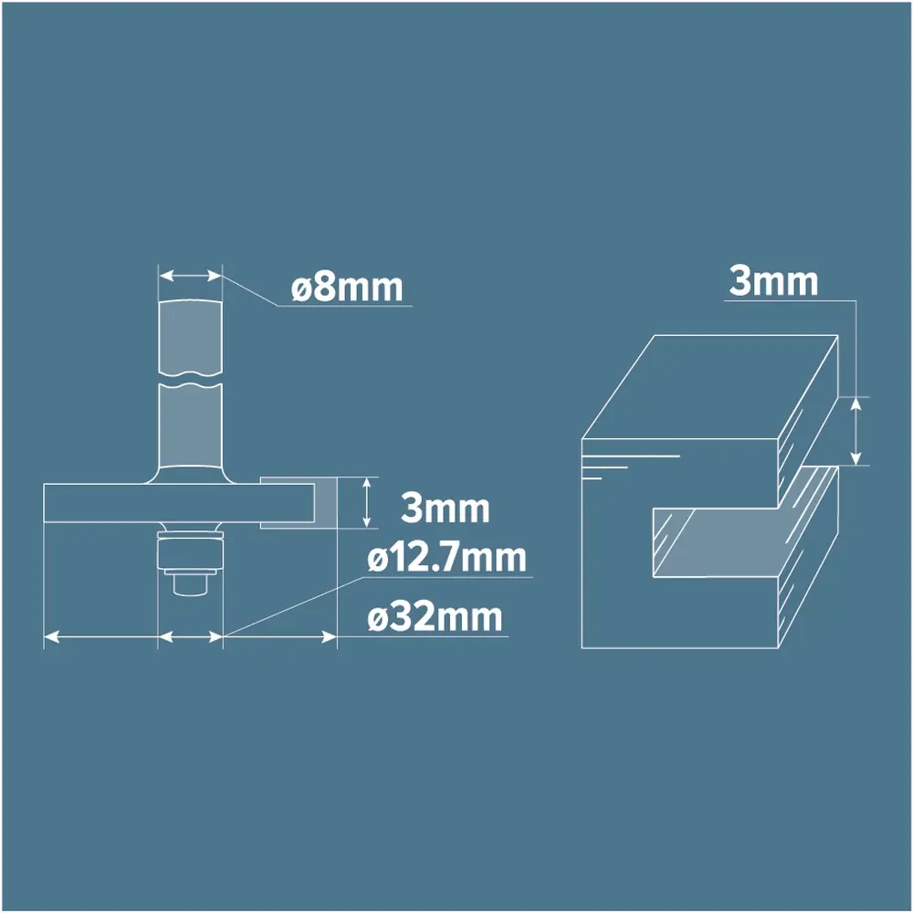 Фреза кромочная дисковая Brigadier D32x3 мм STLM-2201154 - Вид №4