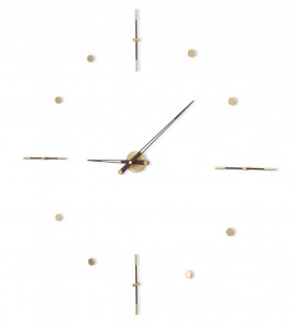 095544 Настенные часы G латунь-венге 125 cm Nomon Mixto