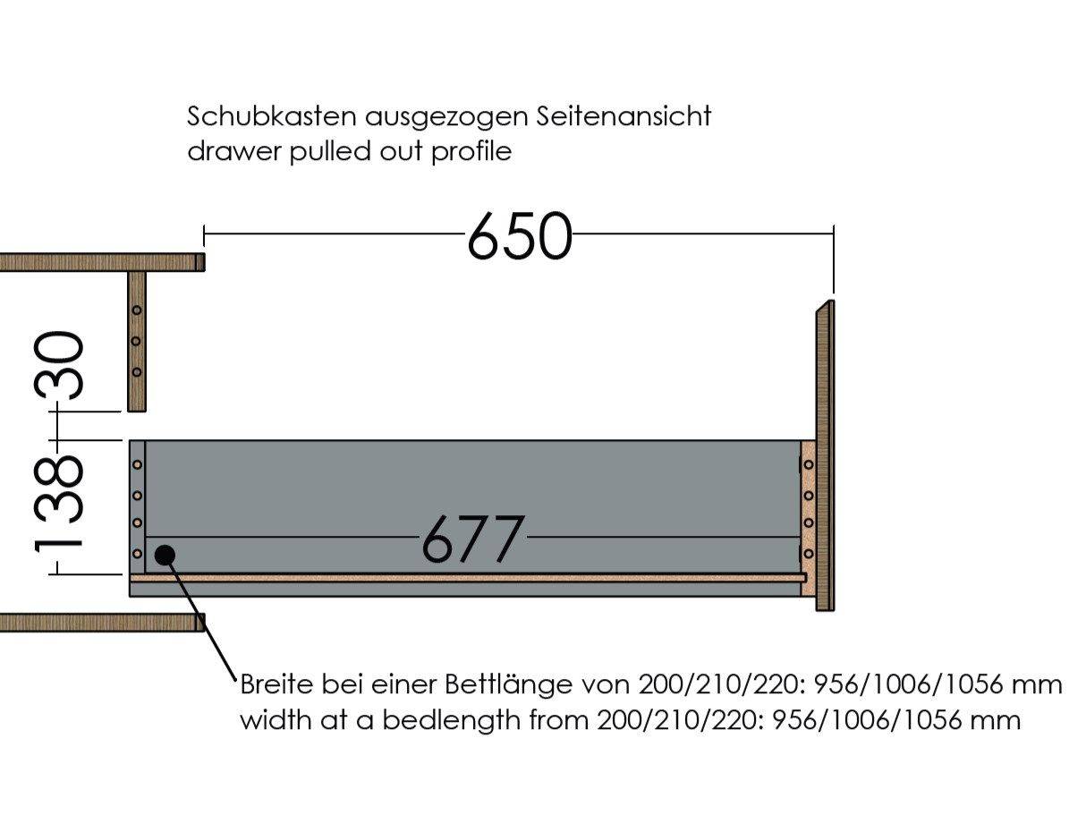 Односпальная кровать для хранения в фанере Müller Small Living SPAZE ARCH-00083318 - Вид №25