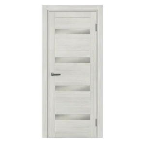 Межкомнатная дверь Корса 80x200 см МДФ бежевая с остеклением 89375735