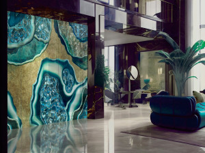 Декоративная стеклянная панель