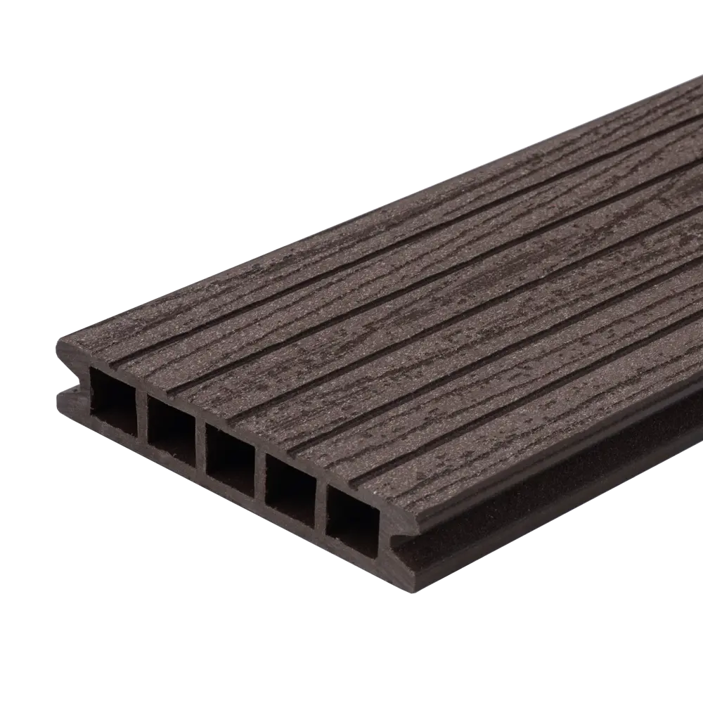 Террасная доска ДПК MultiDeck цвет Венге 3000x150x27 мм вельвет 0.45 м² МУЛЬТИДЕК STLM-2094155 - Вид №1