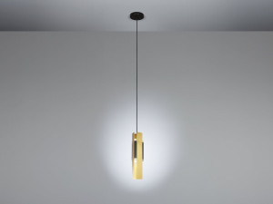 Матовый латунный светодиодный подвесной светильник