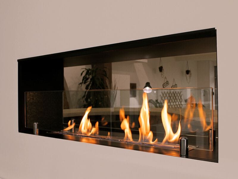 Встроенный камин с двойным фасадом из биоэтанола bioKamino Bkbf ARCH-00116318 - Вид №3