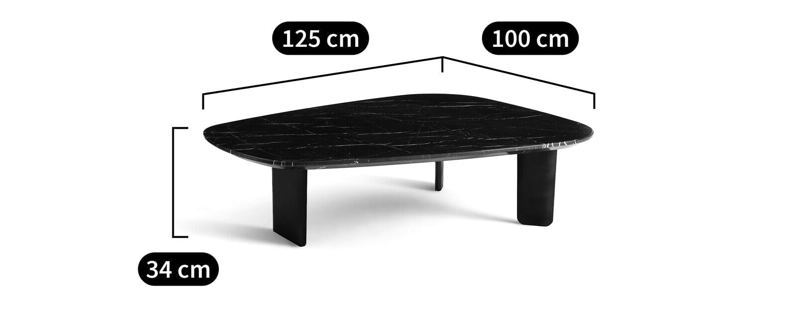 Низкий мраморный журнальный столик AMPM Dolmena ARCH-00088405 - Вид №6
