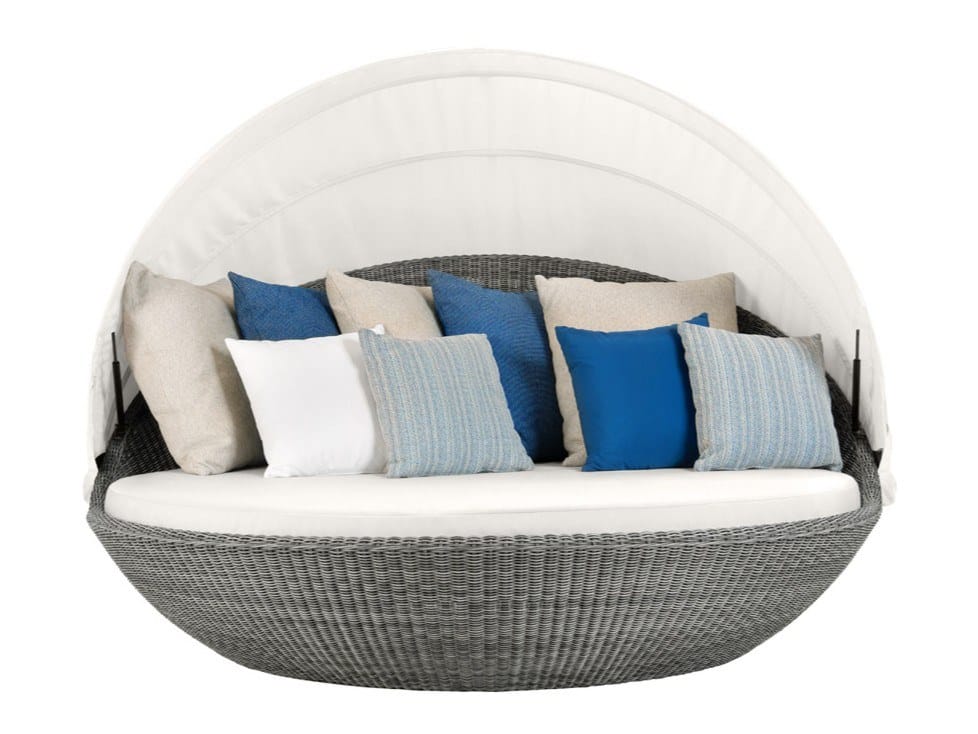 Круглая Садовая кровать JanusFiber® с солнцезащитным козырьком JANUS et Cie Pivot ARCH-00008333 - Вид №1