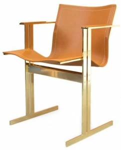 ZALABA Design Кожаное кресло с подлокотниками Kolb