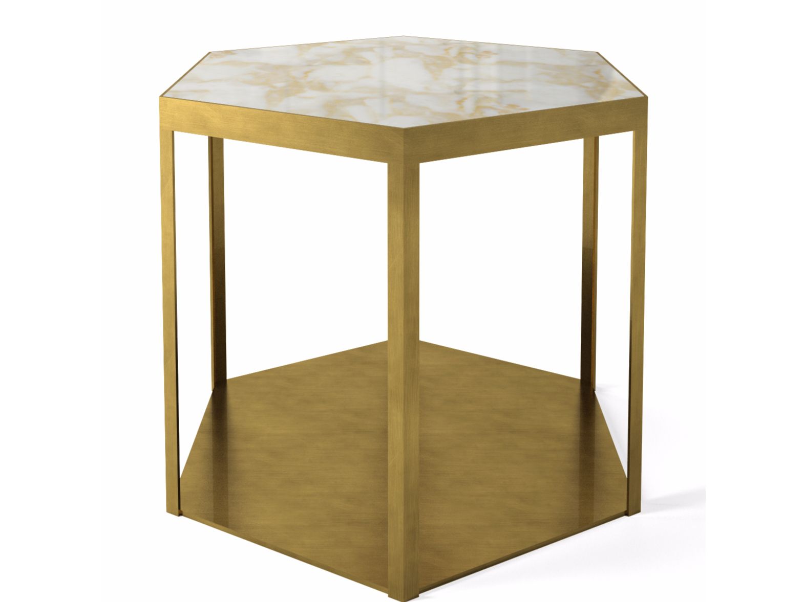 Низкий мраморный журнальный столик для гостиной MARIONI MEL ARCH-00124827 - Вид №2