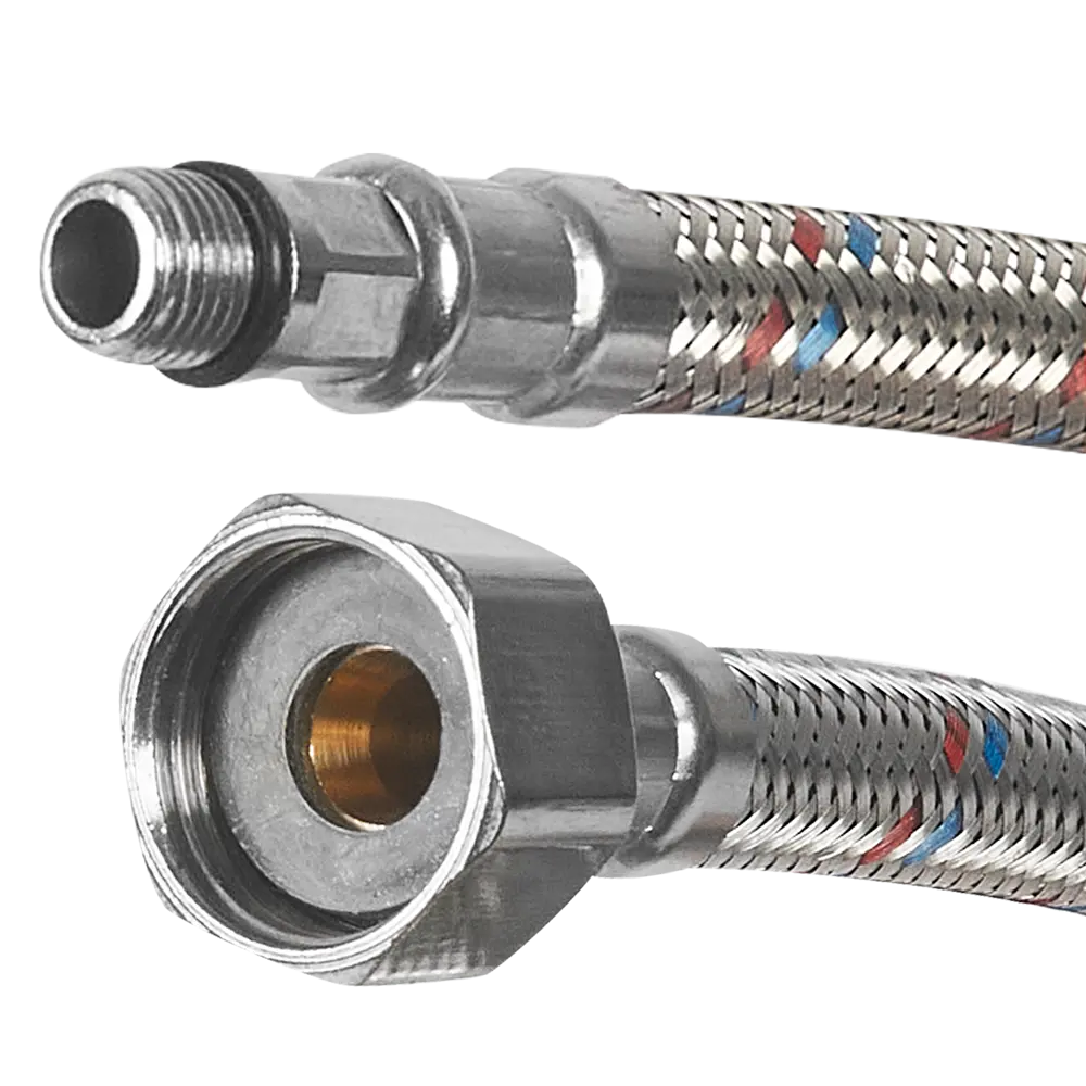 Гибкая подводка для смесителя Aquabeam 1/2"xM10-18 гайка - штуцер 60 см STLM-2152993 - Вид №1