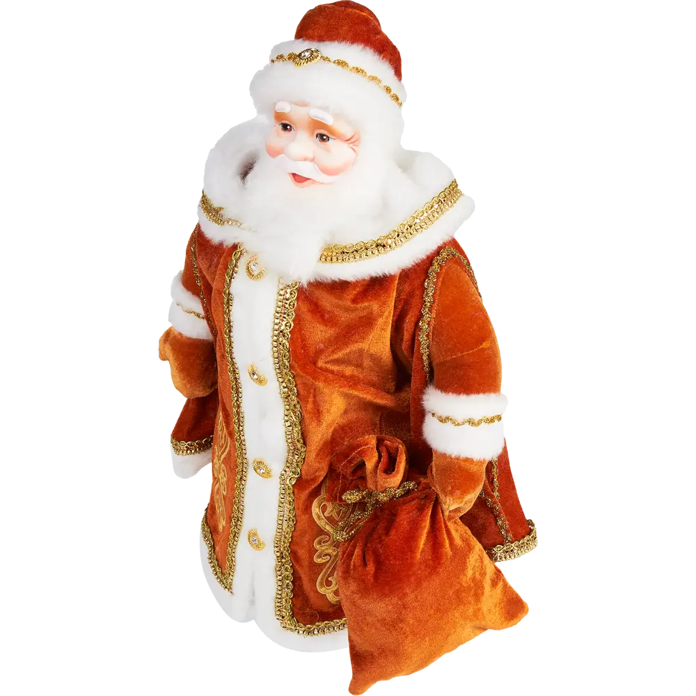 Фигура декоративная Дед Мороз Царский h50 см золотой 85178282 STLM-2158755 Santreyd  - Вид №1