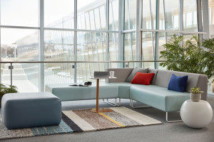 Модульный угловой диван из ткани