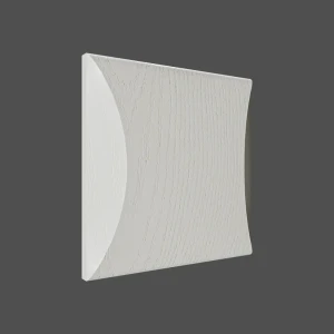 Панель 3D гипсовая ЛП203 0.32 м² белый 8 шт.