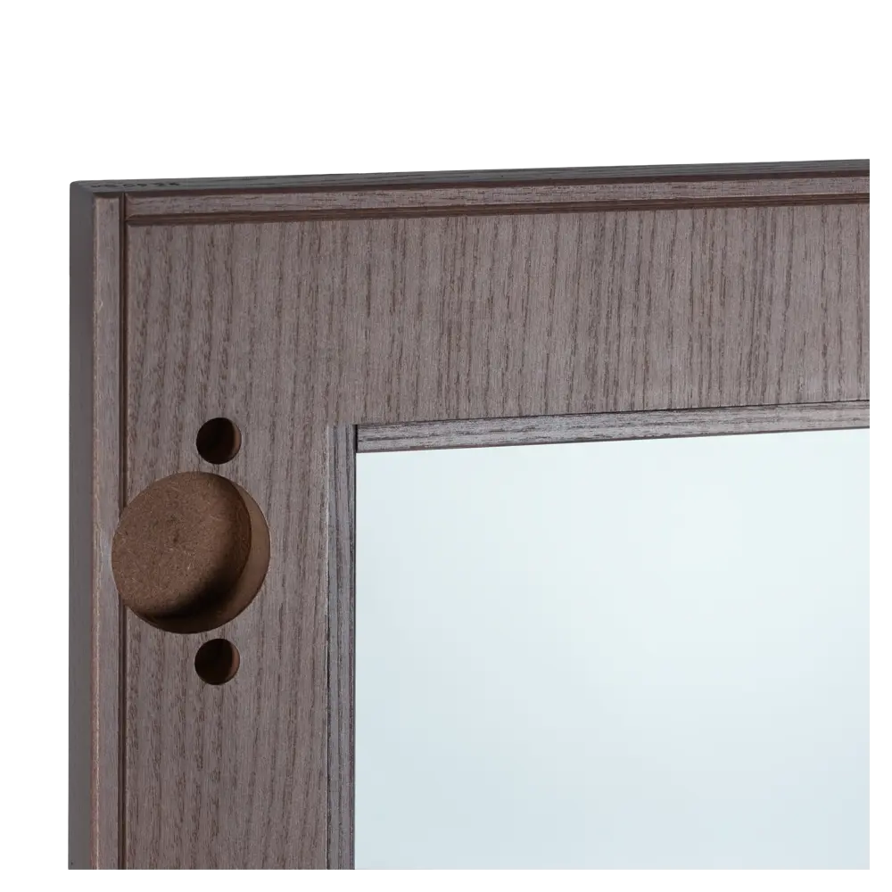 Фасад-витрина кухонного шкафа Шуя К 39.7x76.5 см KONSENSA стекло цвет темное дерево STLM-2176121 - Вид №2