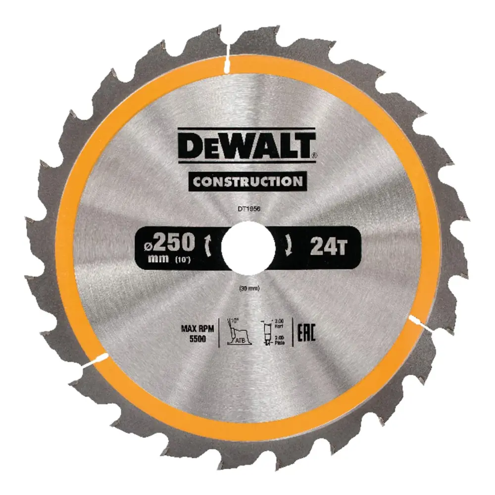 Диск по дереву Dewalt DT1956-QZ Т24 250x30x2 мм