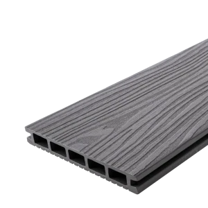 Террасная доска ДПК T-Decks цвет Серый 4000x150x20 мм двусторонний вельвет 0.45 м²
