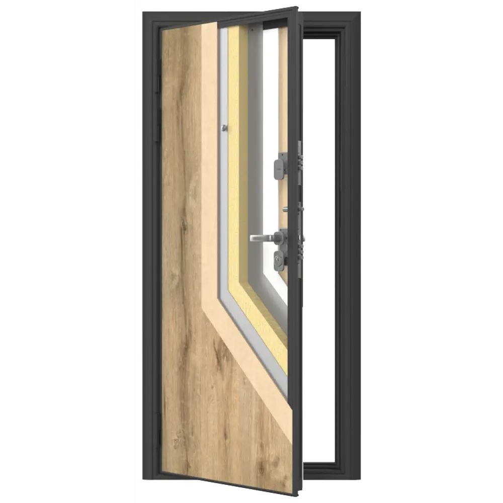 Дверь входная металлическая Премиум Плюс 89x205 см правая дуб галифакс DOORHAN STLM-2176773 - Вид №4