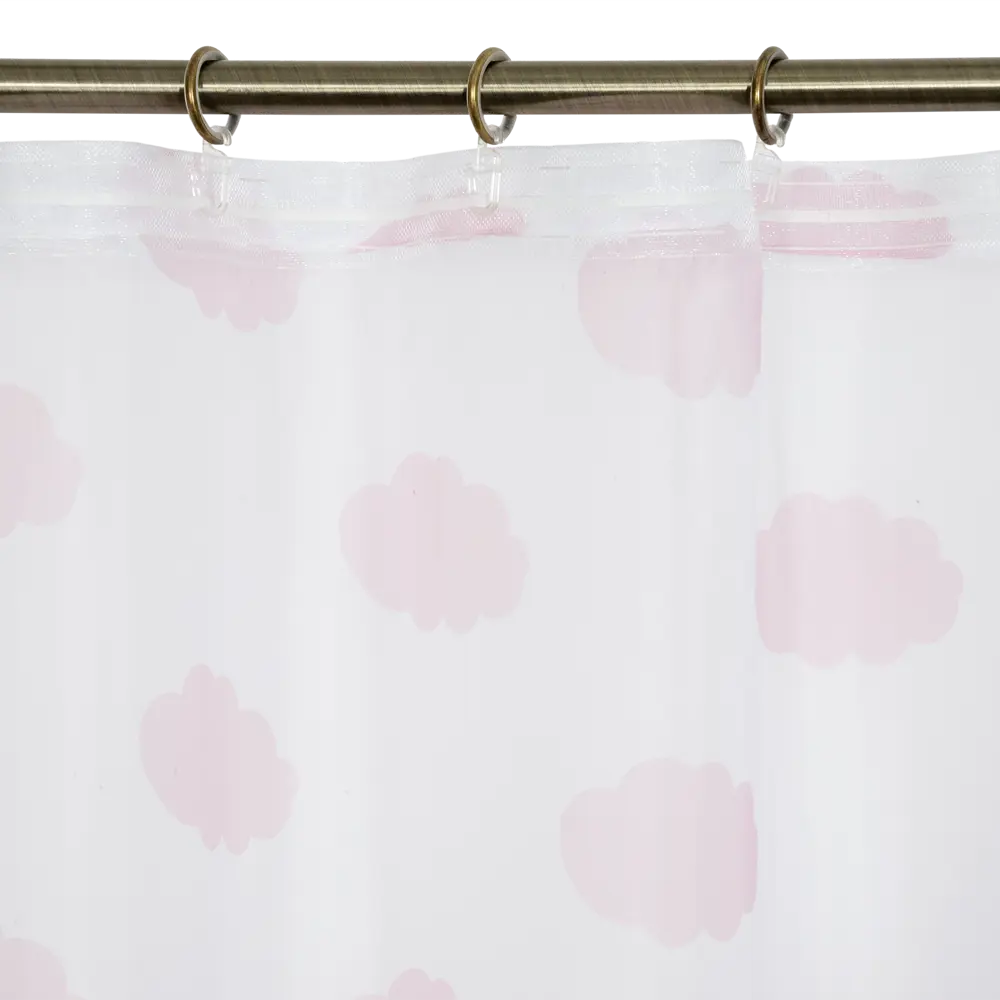 Тюль на ленте «Облака» 140х260 см цвет розовый SEASONS STLM-2066032 - Вид №5