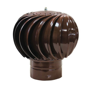 Турбодефлектор ТД-200 оцинкованный металл оцинкованный цвет коричневый БЕЗ БРЕНДА