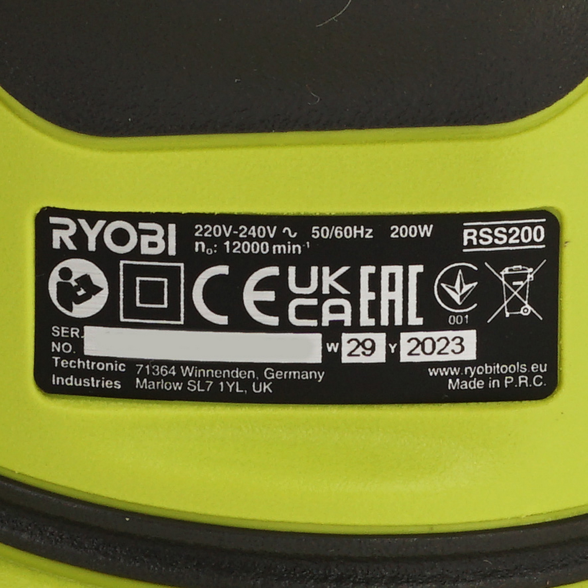 Виброшлифовальная машина Ryobi RSS200-G 5481143 STDN-0096988 - Вид №4