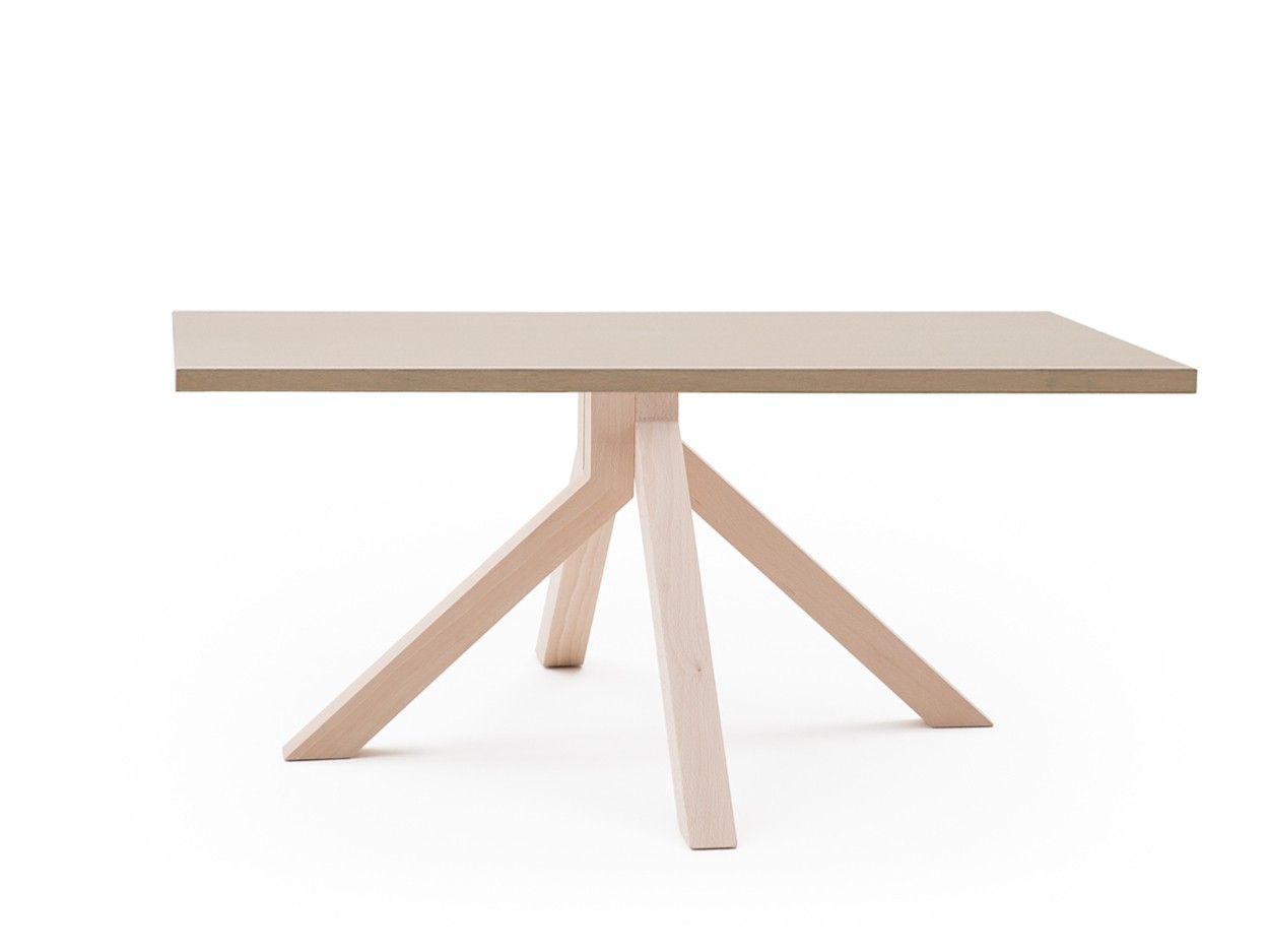 Квадратный журнальный столик с каркасом из ореха или бука Billiani Grapevine ARCH-00132877