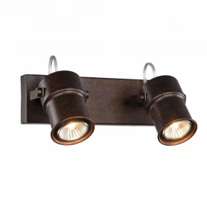 Спот настенный светодиодный на 2 лампы коричневый Arcu 2025-2W FAVOURITE ARCU BROWN 00-3926464 Коричневый