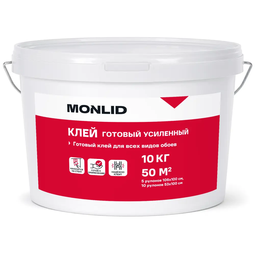 Клей усиленный для тяжелых обоев готовый MONLID 50 м² STLM-2166351