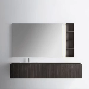Комбинация ванной комнаты S107 в отделке INFINITY Milltek/Venato Tabacco MILLDUE SINTESI