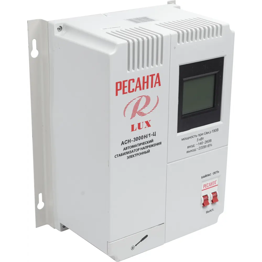 Стабилизатор напряжения Ресанта АСН- 3 000Н/1-Ц 3 кВт STLM-2098693 - Вид №3