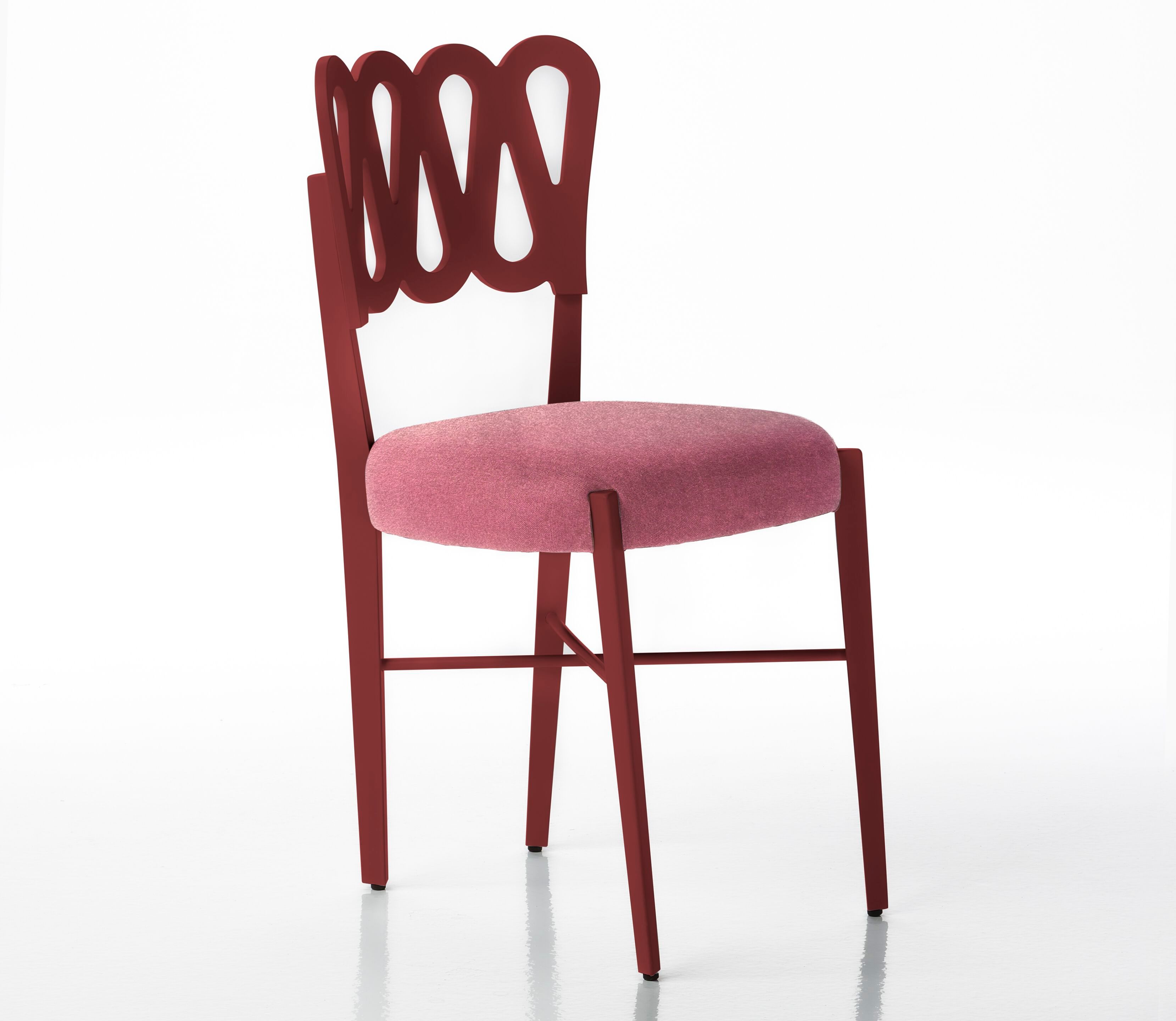 Стул с тканевым сиденьем и каркасом из бука BBB PONTI 969 ARCH-00099092 - Вид №6