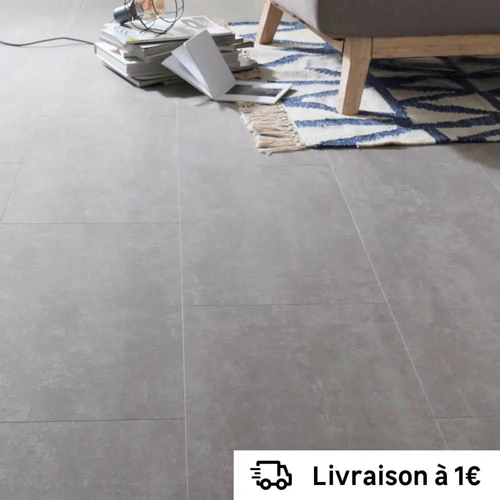 ПВХ плитка Artens Knock Silver 33 класс толщина 5 мм 1.12 м² STLM-2009970 - Вид №9