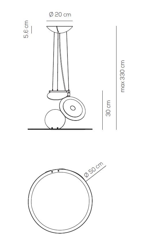 Алюминиевый регулируемый светодиодный подвесной светильник AXOLIGHT ARCH-00045362 - Вид №2