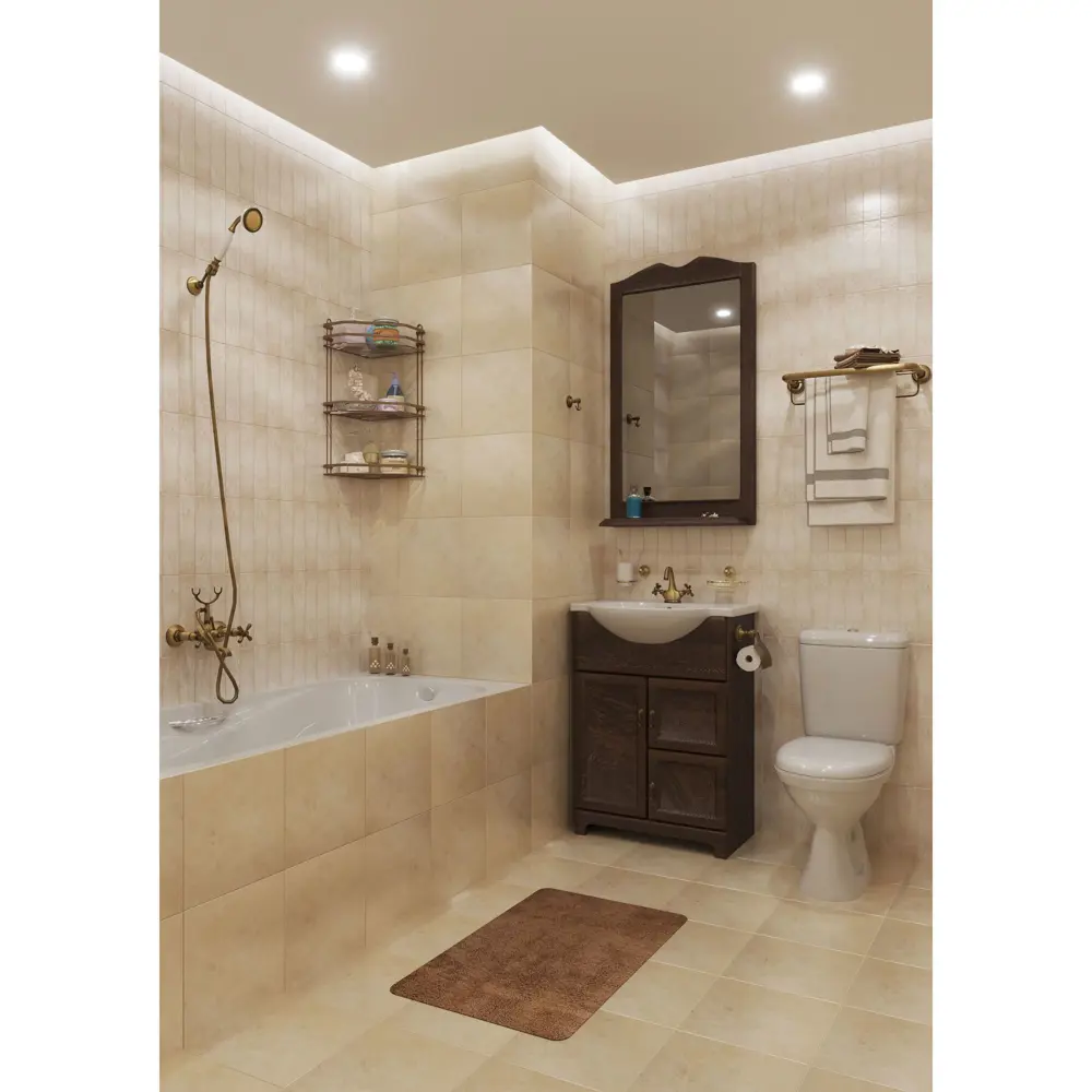 Керамогранит Oxford 25х6 см 0.48 м2 цвет бежевый Golden Tile STLM-2146084 - Вид №2