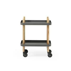 Сервировочный стол на колесиках Block 64х50х35 см, темно-серый