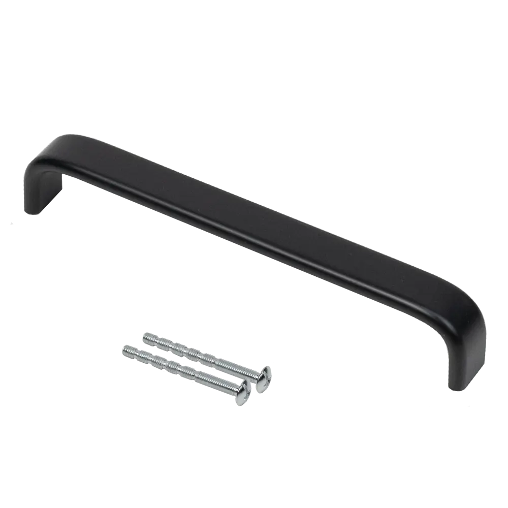 Мебельная ручка-скоба UA340- 160 черная 160 мм AKS STLM-2133936 - Вид №3