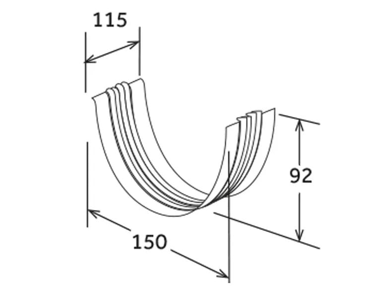 G86 водосточный желоб в сборе First Corporation First Plast ARCH-00047622 - Вид №2